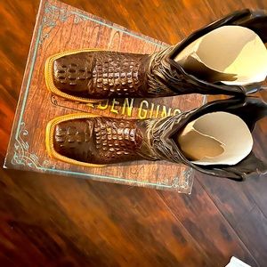 Men’s Cowboy Boots-Golden Guns -CaterTabaco size 7